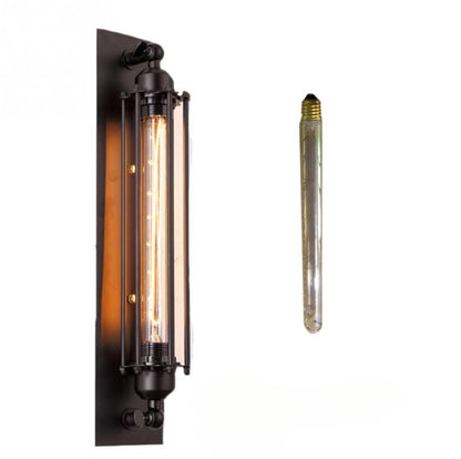 Antique Grow Flute Wall Lamp Wrought Iron American Industrial Style Retro Restaurant Corridor Aisle Lighting Wall Lamp