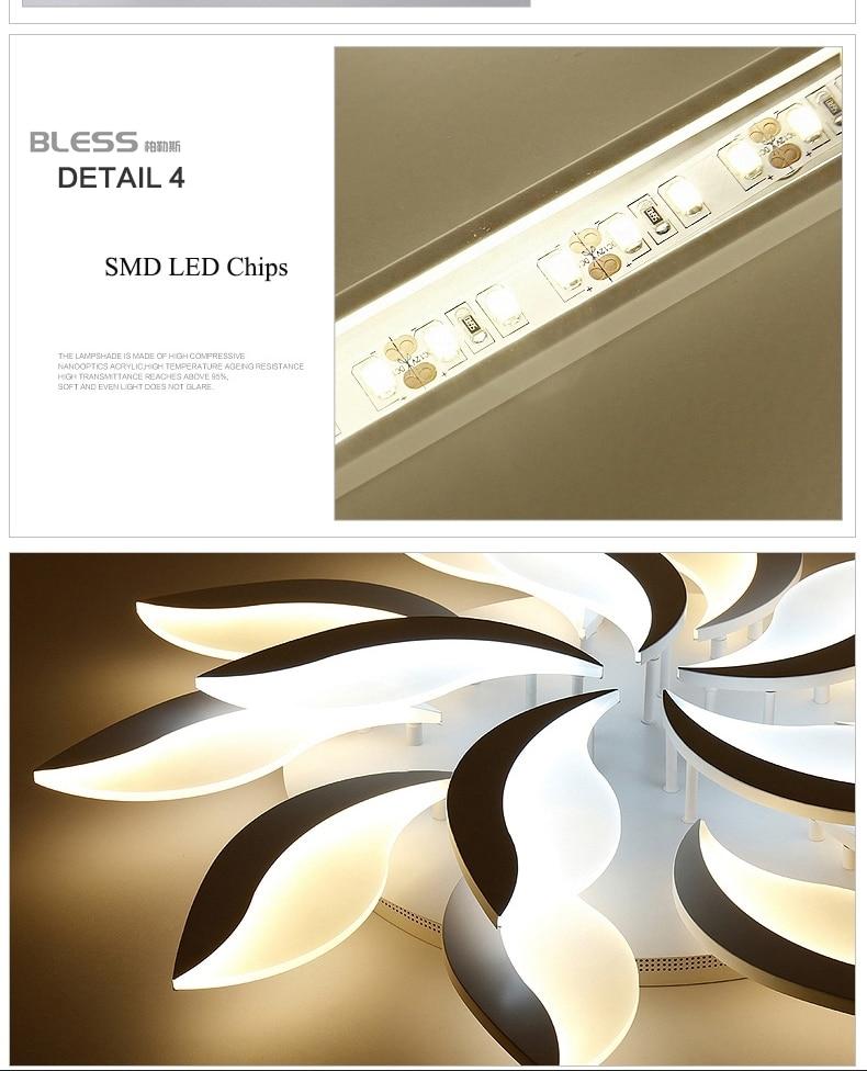 New Design Acrylic Modern Led Ceiling Lights For Living Study Room Bedroom Lampe Plafond Avize Indoor Ceiling Lamp