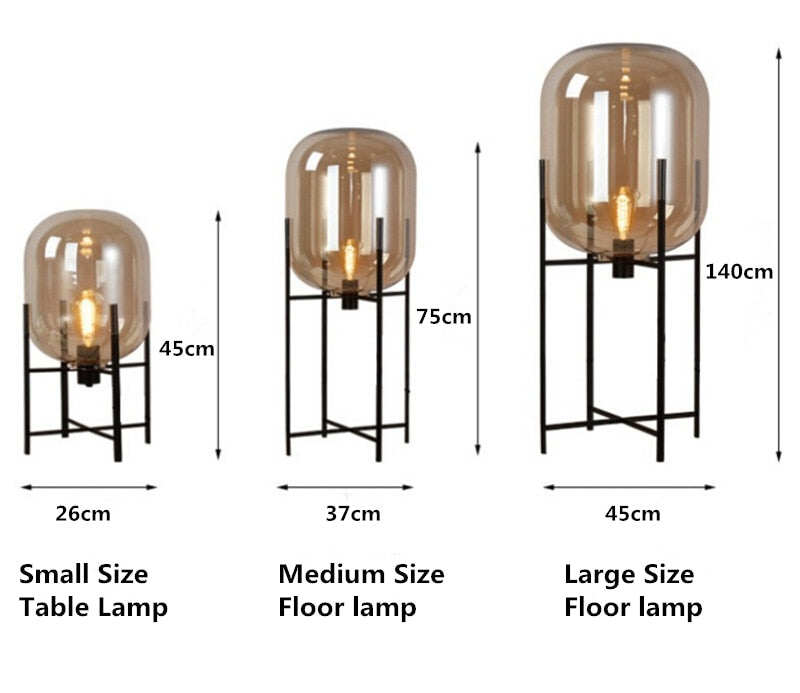 Modern home deco lighting Nordic floor lights LED living room standing fixtures Glass illumination bedroom floor lamps
