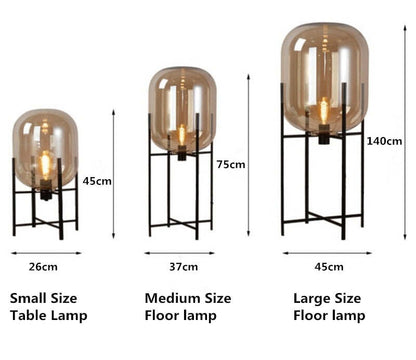Modern home deco lighting Nordic floor lights LED living room standing fixtures Glass illumination bedroom floor lamps