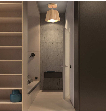 E27 5W Iron Ceiling Lamp Shade Pendant Light Covers and Shades Triangle Metal Ceiling Lamp