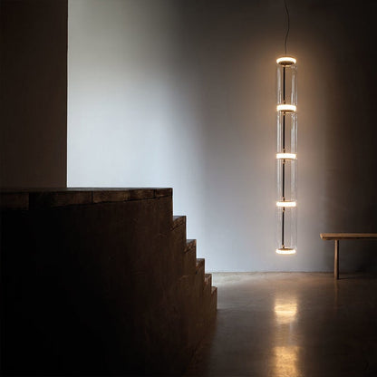 Modern Simple Glass Splicing Time Tunnel Restaurant Empty Chandelier