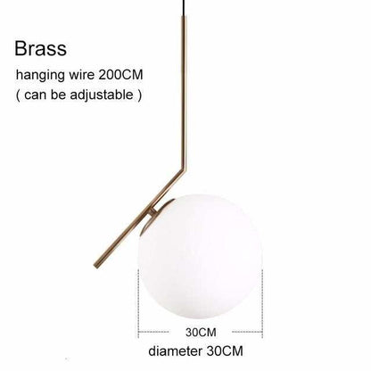 Modern Glass Ball Pendant Lights For Dining Room Indoor Home Kitchen Fixtures Hanging Lamp Bar Restaurant Decor Luminaire Lustre