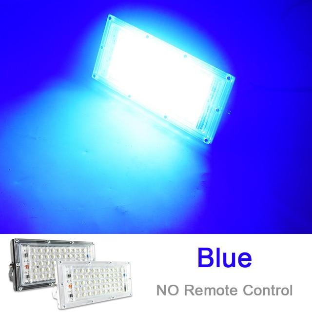2pcs LED Flood Light 50W 100W RGB Floodlight street IP65 Waterproof Outdoor Wall Reflector Lighting AC Garden Spotlight