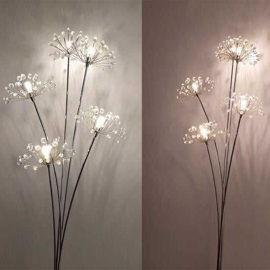 Dandelion Floor Lamp Ins Wind Minimalist Vertical Personality Living Room Bedroom Crystal Decorative Platform Lamp