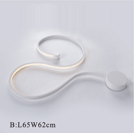 LED Postmodern Nordic Iron Aluminum Acrylic Belt LED Lamp LED Light Wall lamp Wall Light Wall Sconce For Store Bedroom Corridor