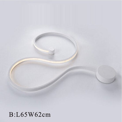LED Postmodern Nordic Iron Aluminum Acrylic Belt LED Lamp LED Light Wall lamp Wall Light Wall Sconce For Store Bedroom Corridor