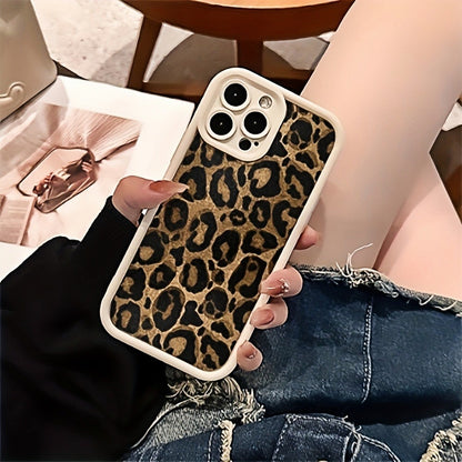 Trendy brand leopard print is suitable for iphone17 mobile phone case Apple 15pro Europe and America 16promax fashion 14 niche