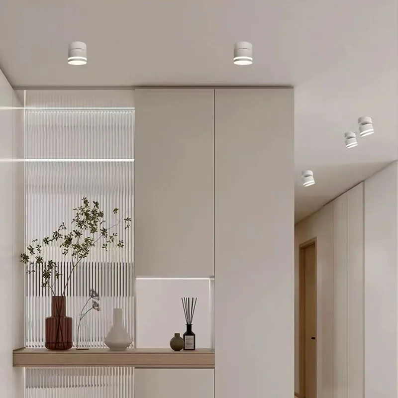 Rotating LED Full Spectrum Surface Mounted Dimmable Downlight  Anti Glare Ceiling Lamp 5W7W10W15W20W Spotlight Indoor
