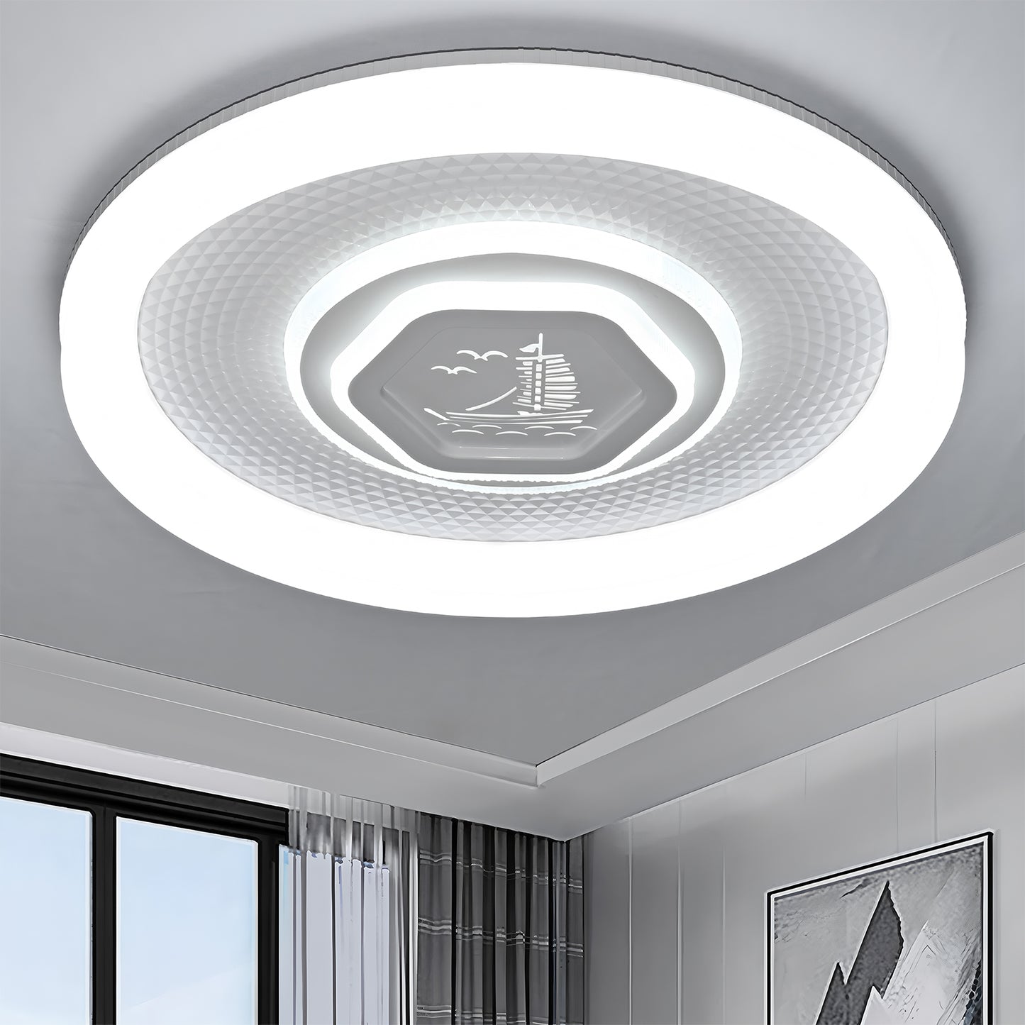 Ceiling Chandelier Modern Simple Led Ceiling Lamp Bedroom  Living Room Are WarmLighting