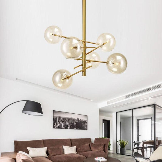 Europe Modern Creative Glass Pendant Light magic beans Glass Bubbles Study Livingroom Restaurant Cafe Decoration Lamp
