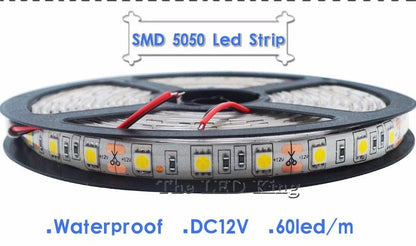 5M or 10M /Pack 2835 SMD More Brighter Than 3528 5050 SMD LED Strip light DC 12V 60LEDs/M Indoor Decorative Tape White Blue Red