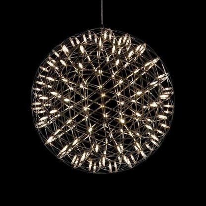 Modern Brief Loft Spark Ball LED Pendant Light Fixture Firework Ball Stainless Steel Pendant Lamps Home Deco Lighting