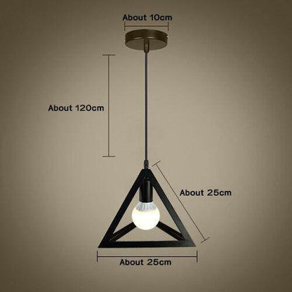 Modern Pendant Light Black Iron Hanging Cage Vintage E27Led Lamp Bulb Industrial Loft Retro Dining Room Restaurant Bar Counte