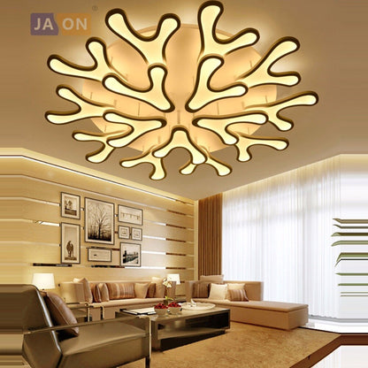 LED Modern Iron Acrylic Antlers Round LED Lamp.LED Light.Ceiling Lights.LED Ceiling Light.Ceiling Lamp For Foyer Bedroom