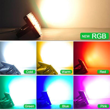 LED Flood Light 50W AC  Outdoor Floodlight Spotlight RGB warm cold LED street Lamp IP65 waterproof Landscape Lighting