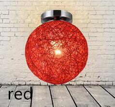 Modern Ceiling Lamp  LED Indoor Light Hemp And iron Pendant 20cm Lamp The Restaurant Shops Bar Corridor Light  Fixture