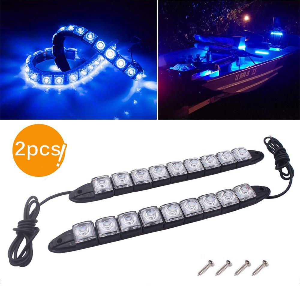 2Pcs/Set LED Signal Navigation Light Strip Waterproof Port Starboard Marine Boat Car Auto Signal Navigation Light Strip New