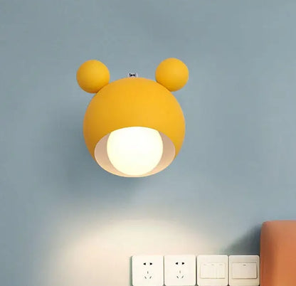 Nordic Mickey Wall Lamp Bedroom Parlor Wall Light Study Applique Murale Luminaire Children's Room Wandlamp