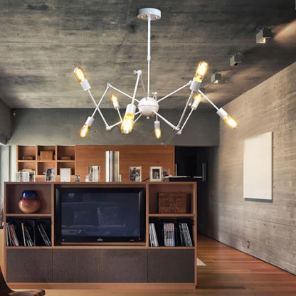 Art Deco Modern Spider Pendant Lights With 6/8/10/12 Heads Adjustable E27 Led For Restaurant Bar Cafe Office Bedroom Living Room