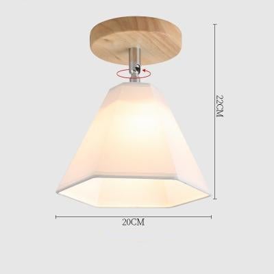 E27 Iron 5W Iron Ceiling Lamp Shade Pendant Light Covers and Shades Triangle Metal Ceiling Lampshades(Not includ bulb)
