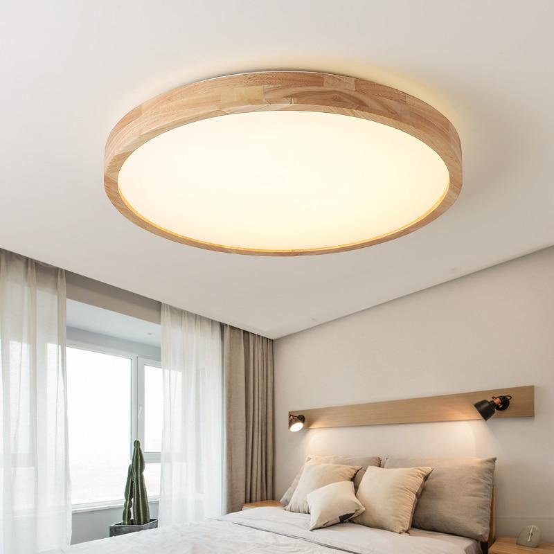 LED Ceiling Light Modern Lamp Panel Living Room Round Lighting Fixture Remote Control