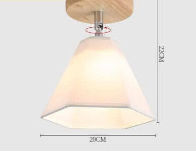 E27 5W Iron Ceiling Lamp Shade Pendant Light Covers and Shades Triangle Metal Ceiling Lamp