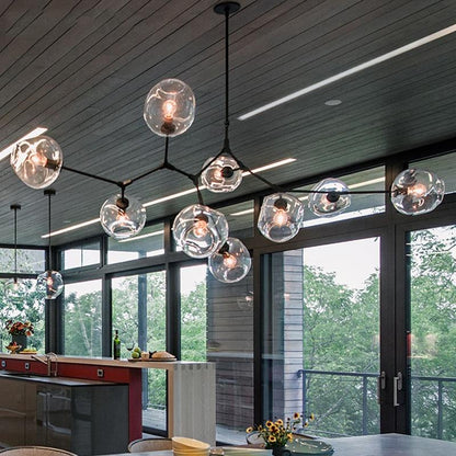 Modern Glass Pendant Light Nordic Dining Room Kitchen Light Designer Hanging Lamps Avize Lustre Lighting