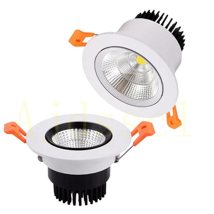 Led Downlight Dimmable lamp 3w 5w 7W 12w 15w 20w  30w 40w cob led spot 220V/110V ceiling recessed downlights round panel light