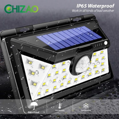 LED Solar lights Outdoor Motion sensor wall lamps Waterproof Emergency light Suitable for Garden Front door Garage Fence