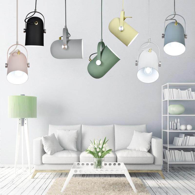 Nordic Modern E27 Pendant Light Single headlights lighting Decor Luminaire Droplight Pendant Lamp