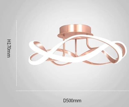 New Light Luxury Bedroom Lamp Room Ceiling Lamp