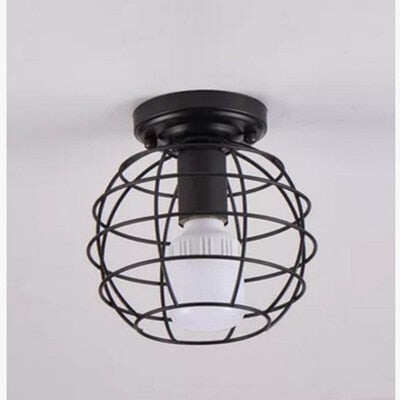 Modern Wrought Iron E27 Led Ceiling Lamps Black Ceiling Lights For Kitchen Living Room Bedroom Study Aisle Restaurant Cafe Hotel