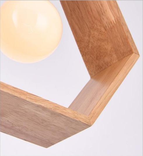 Simple Restaurant Chandelier Solid Wood Chandelier