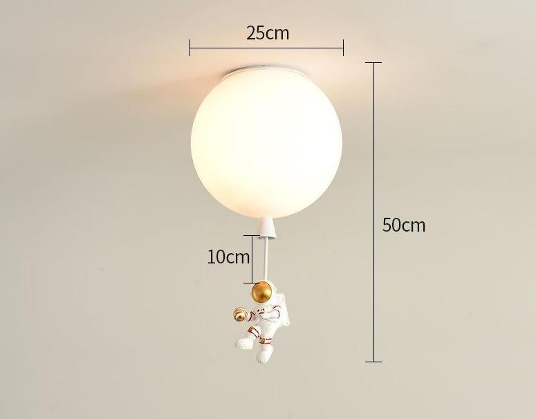 Creative Astronaut Children's Room Lamp Bedroom Ceiling Lamp