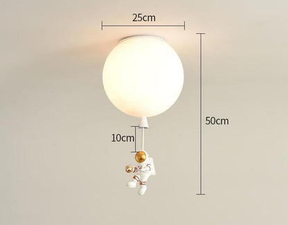 Creative Astronaut Children's Room Lamp Bedroom Ceiling Lamp