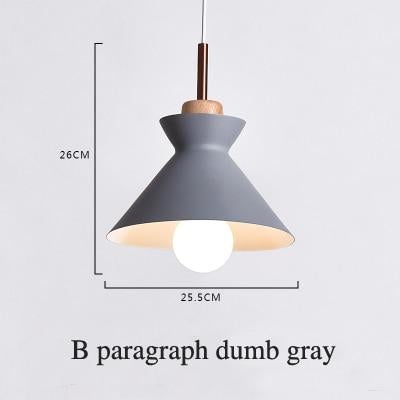 Fashion Indoor lighting pendant lights Wood and aluminum lamp restaurant bar coffee dining room LED hanging light fixture