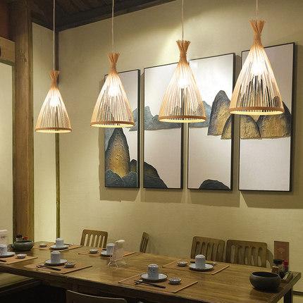 Restaurant Chandelier Bamboo Creative Personality Simple