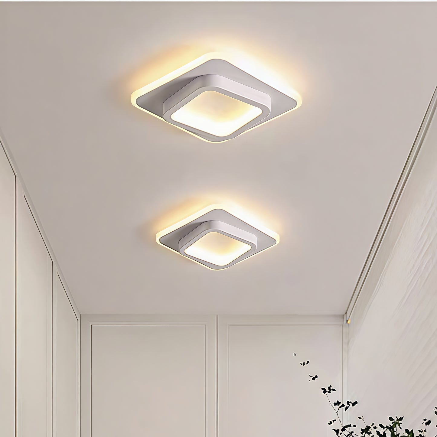 Nordic Creative LED Ceiling Light Modern Simple White Aisle Light Living Room Restaurant Bedroom Luxury Decor Lighting