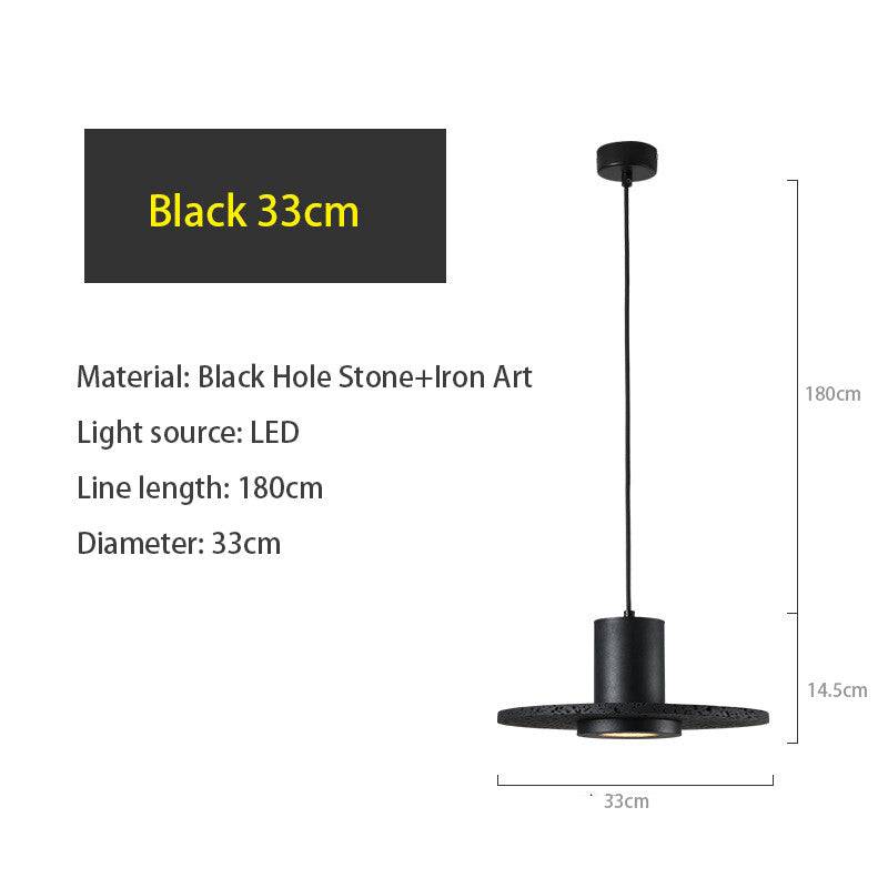 High end Nordic postmodern design bedside lamp, black hole stone foyer, balcony, small pendant lamp, industrial style restauran
