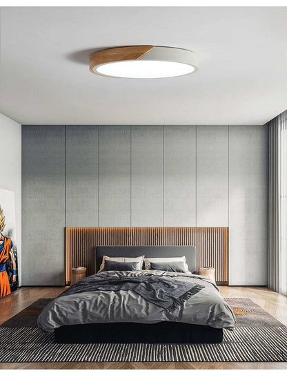 Modern LED Ceiling Light Surface Mount Flush Lamp Indoor Lighting Fixture Living Room Bedroom Kitchen Remote Control Dimmable
