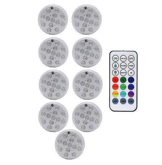 Upgrade Magnet RGB Submersible Light IP68 13LEDs Underwater Night Lamp Outdoor Vase Bowl Pond Swimming Pool Decor Lamp