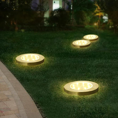 LED Small chips Garden Light Solar Power Outdoor Underground Lights stainess Lawn Lamp Pathway Patio yard Buried Floor Light