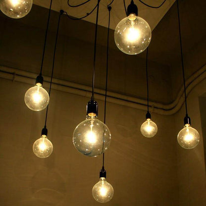 Mordern Nordic Retro Edison Bulb Light Chandelier Vintage Loft Antique Adjustable DIY Art Spider Ceiling Lamp Fixture Light