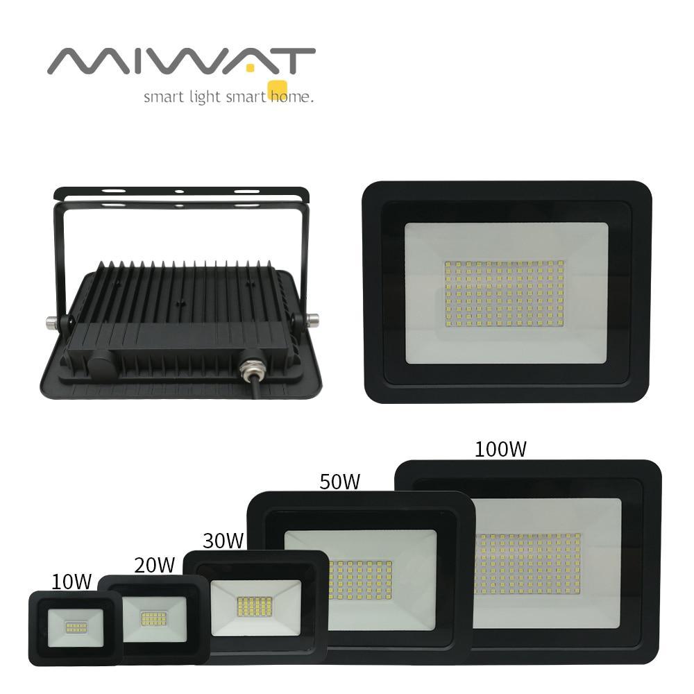 LED Flood Light 10W 20W 30W 50W 100W Floodlights Searching Lamp Wall Reflector IP68 Outdoor Garden Lighting Spotlight