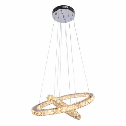 Crystal Modern led ceiling light warm white Bedroom living room lights Circle Rings Cristals avize Indoor Modern Ceiling Lamp