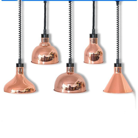 Restaurant Food Insulation Lamp Heating Lamp Commercial Chandelier Single-head Food Insulation Heating Lamp Barbecue Lamp