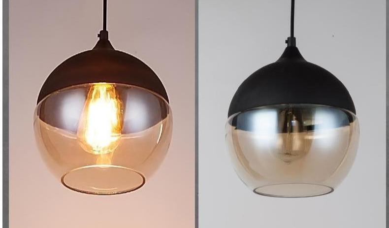 Glass Nordic Modern Pendant Lamp Dinning Room Bar Cafe Loft Vintage Light Hanging Lights Industrial Lighting Fixtures LED