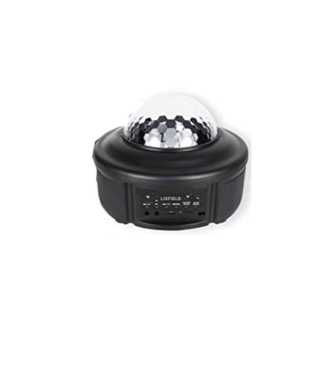 LIXFIELD Star Sky Night Light LED Projector Colour Changing Lamp With Bluetooth Speaker and Remote Control - Fun Galaxy and Ocean Water Pattern - Table Wall and Ceiling Party and Disco Lighting