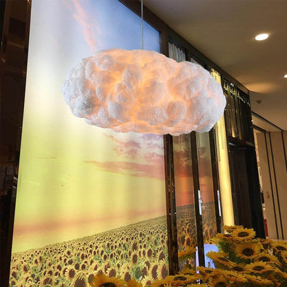 Nordic Clouds Pendant Lights Silk Lamp Dark Clouds Hanglamp Personality Decorate Hanging Light For Hotel Lobby Restaurant